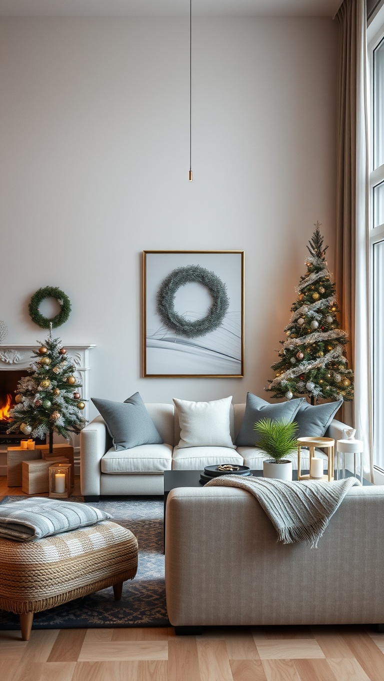 25 Cozy Ideas to Transform Your Winter Living Room - 6. Incorporate Seasonal Decor