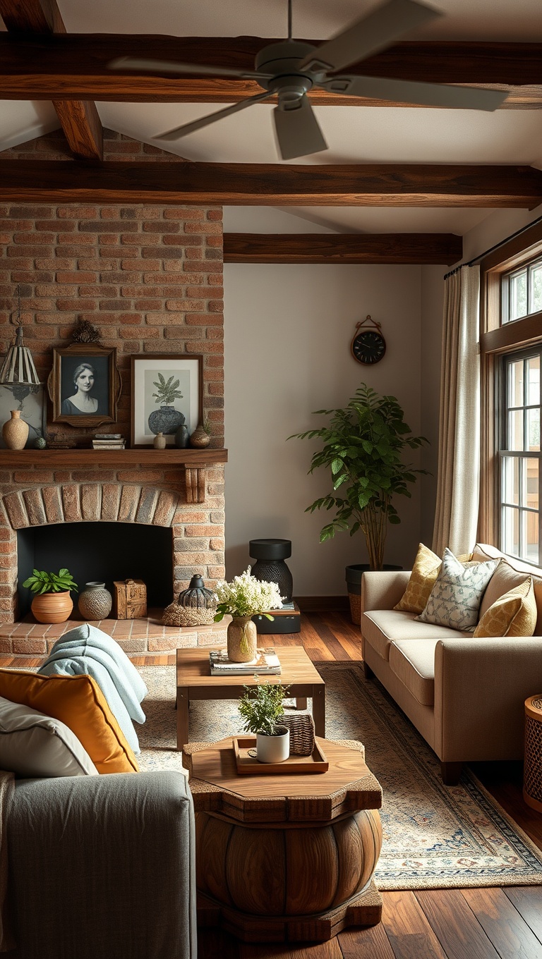 20 Cozy and Eclectic Farmhouse Living Room Ideas You’ll Love - 17. DIY Decor: Handmade Touches for Personal Flair