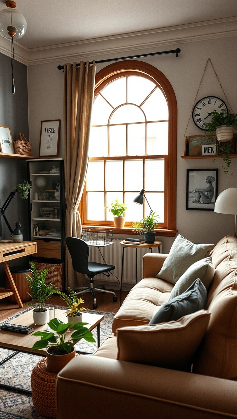 20 Creative and Inspiring Ideas for Your Workspace Living Room - 17. Upcycled Decor: Eco-Friendly Inspiration