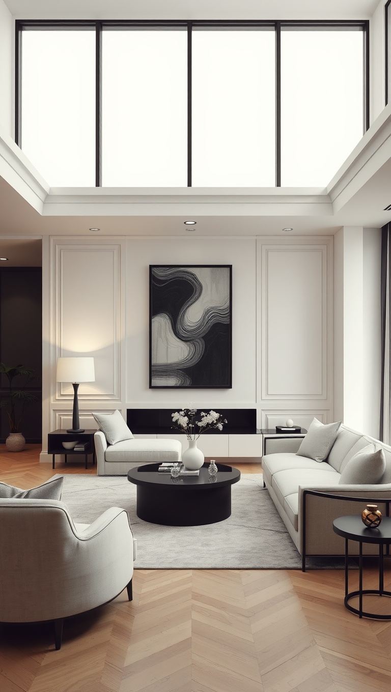 20 Chic Ideas for an Elegant Monochrome Living Room - 16. Calming Pastel Monochrome