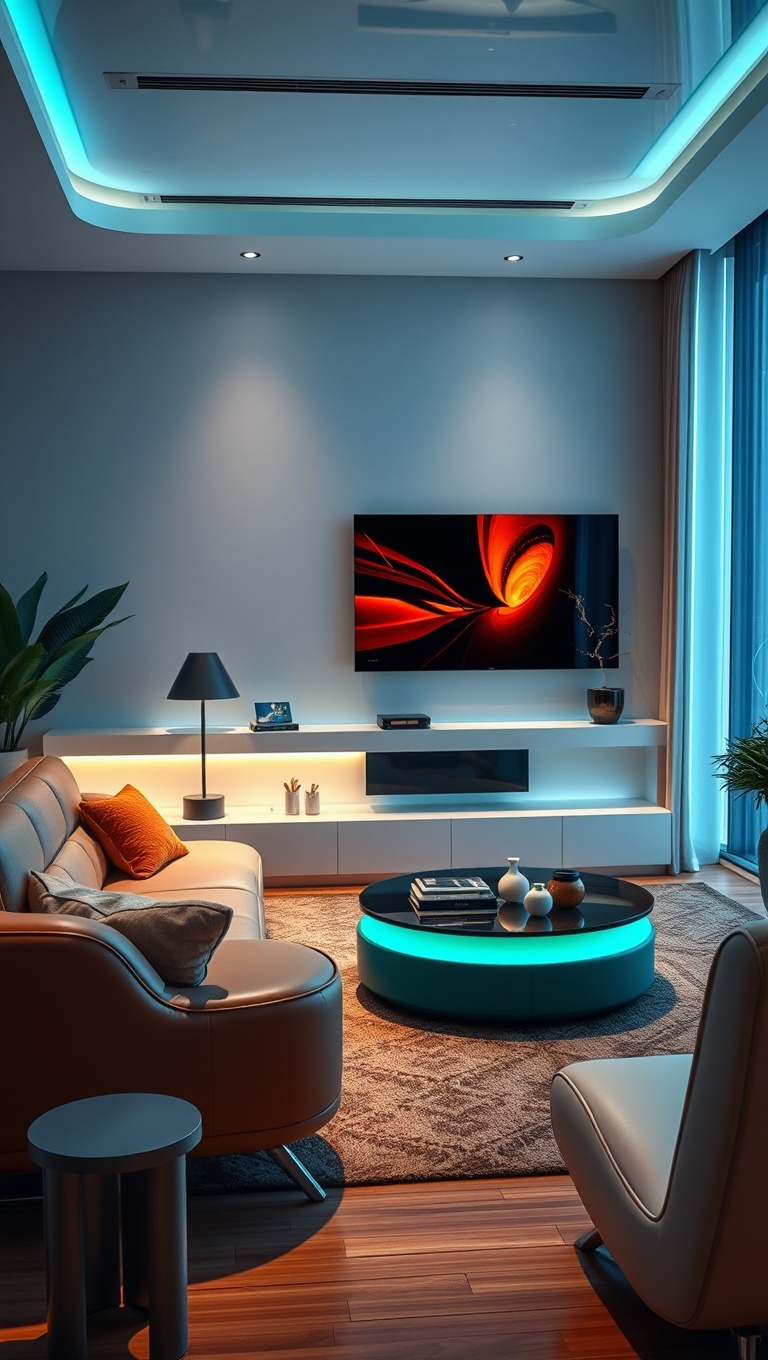 20 Inspiring Ideas for a Futuristic Living Room That Will Blow Your Mind! - 5. Smart Furniture That Adapts