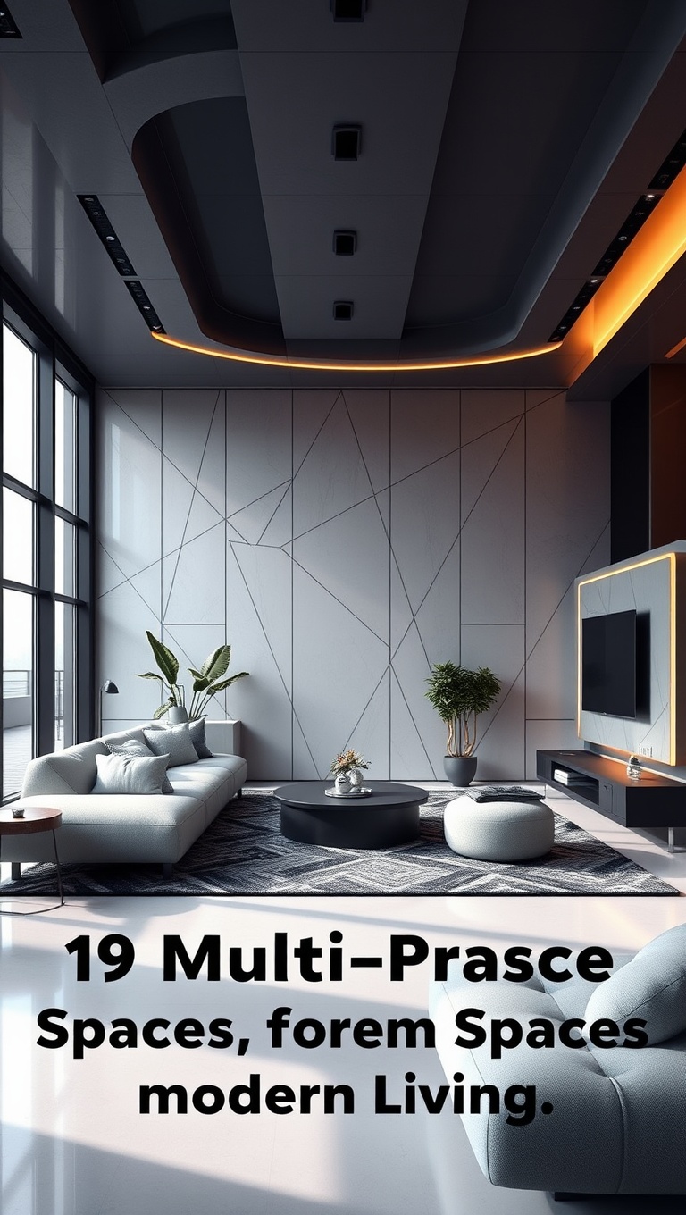 20 Inspiring Ideas for a Futuristic Living Room That Will Blow Your Mind! - 19. Multi-Purpose Spaces for Modern Living