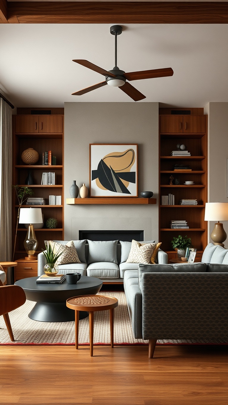 20 Fabulous Ideas for a Mid-Century Eclectic Living Room - 2. Mix and Match Furniture Styles: Get Creative!