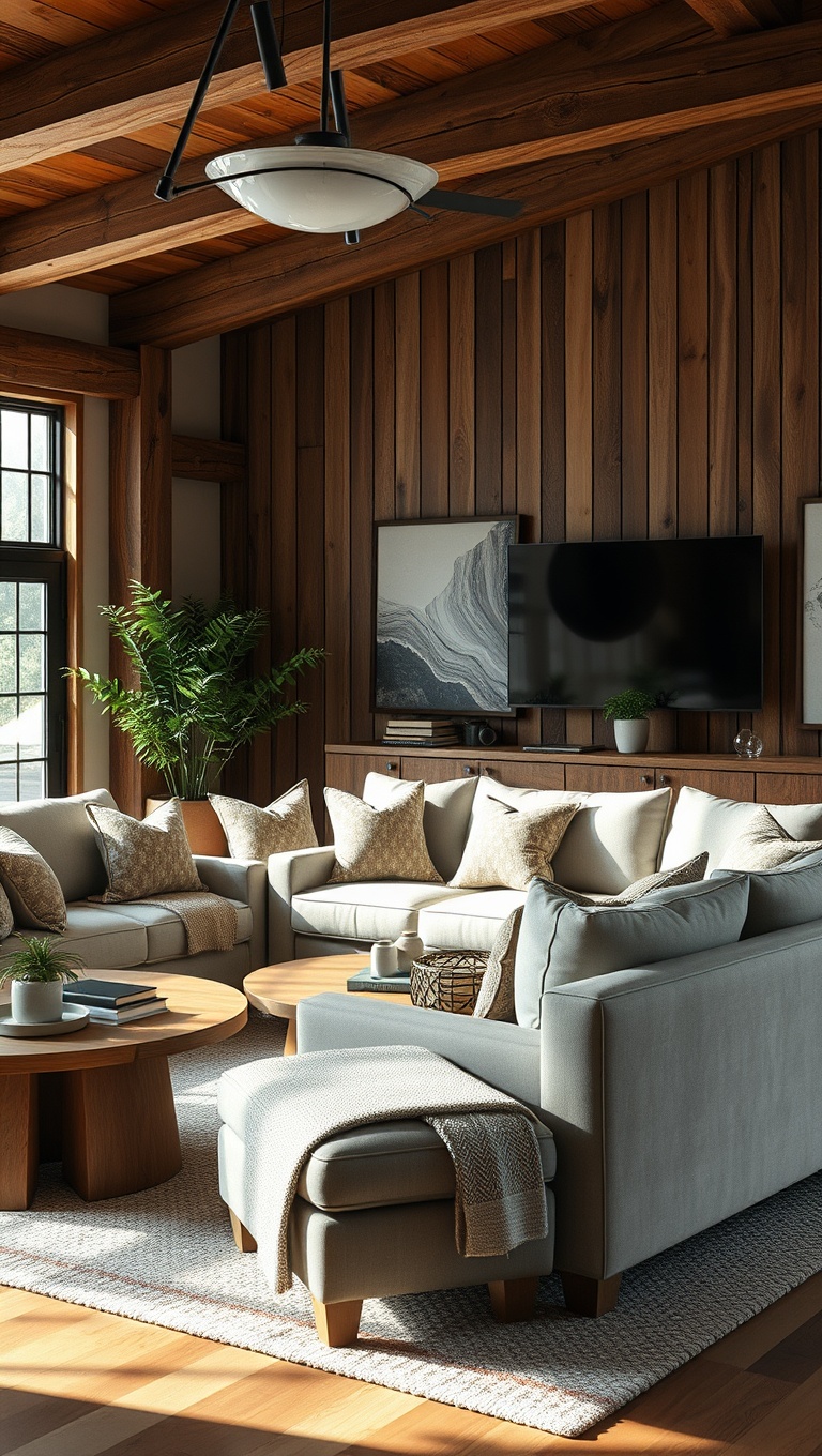 20 Cozy Ideas for Your Modern Rustic Living Room - 13. Use Soft, Comfortable Seating