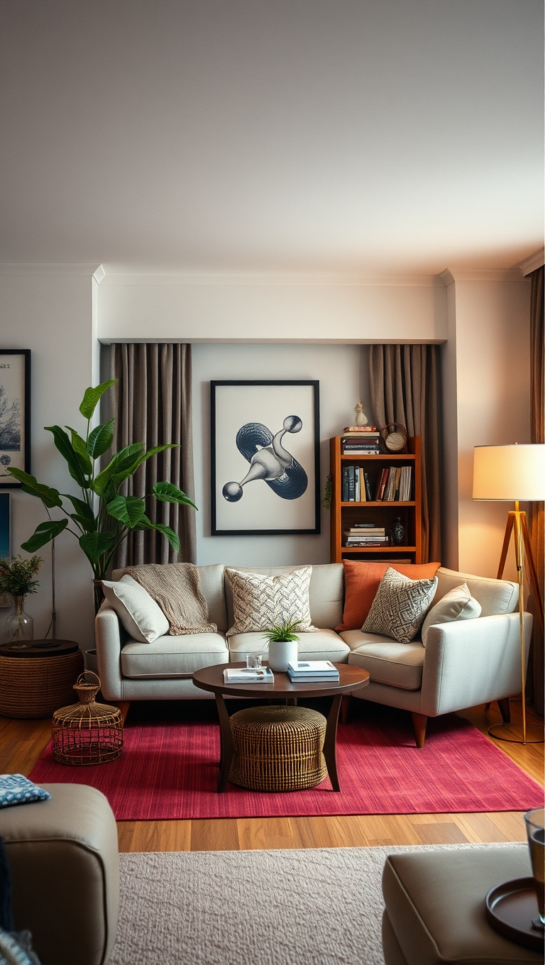20 Charming Ideas to Create a Modern Vintage Living Room - 7. Style a Cozy Reading Nook