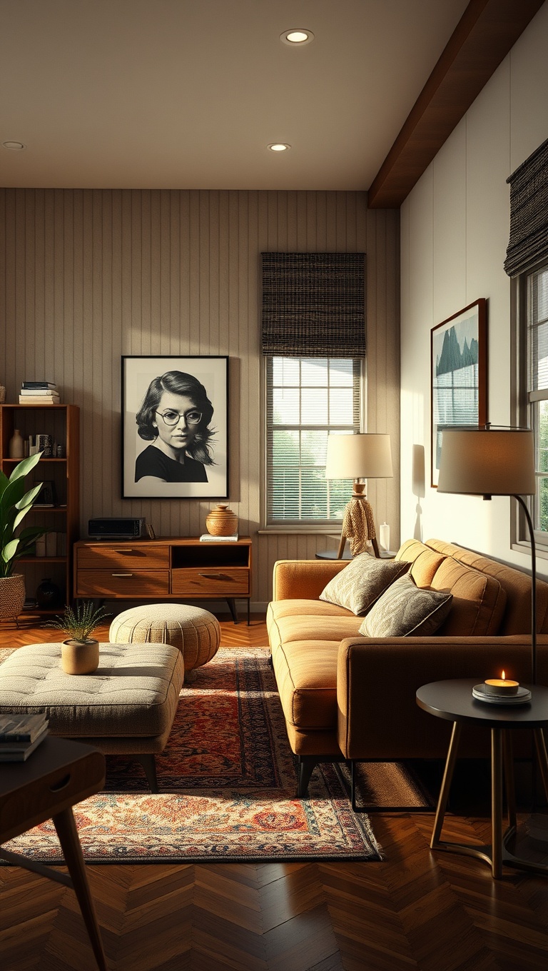 20 Charming Ideas to Create a Modern Vintage Living Room - 1. Mix and Match Furniture Styles