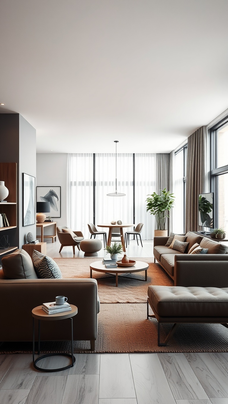 20 Inspiring Ideas for Your Open Concept Modern Living Room - 6. Use Multi-Functional Furniture