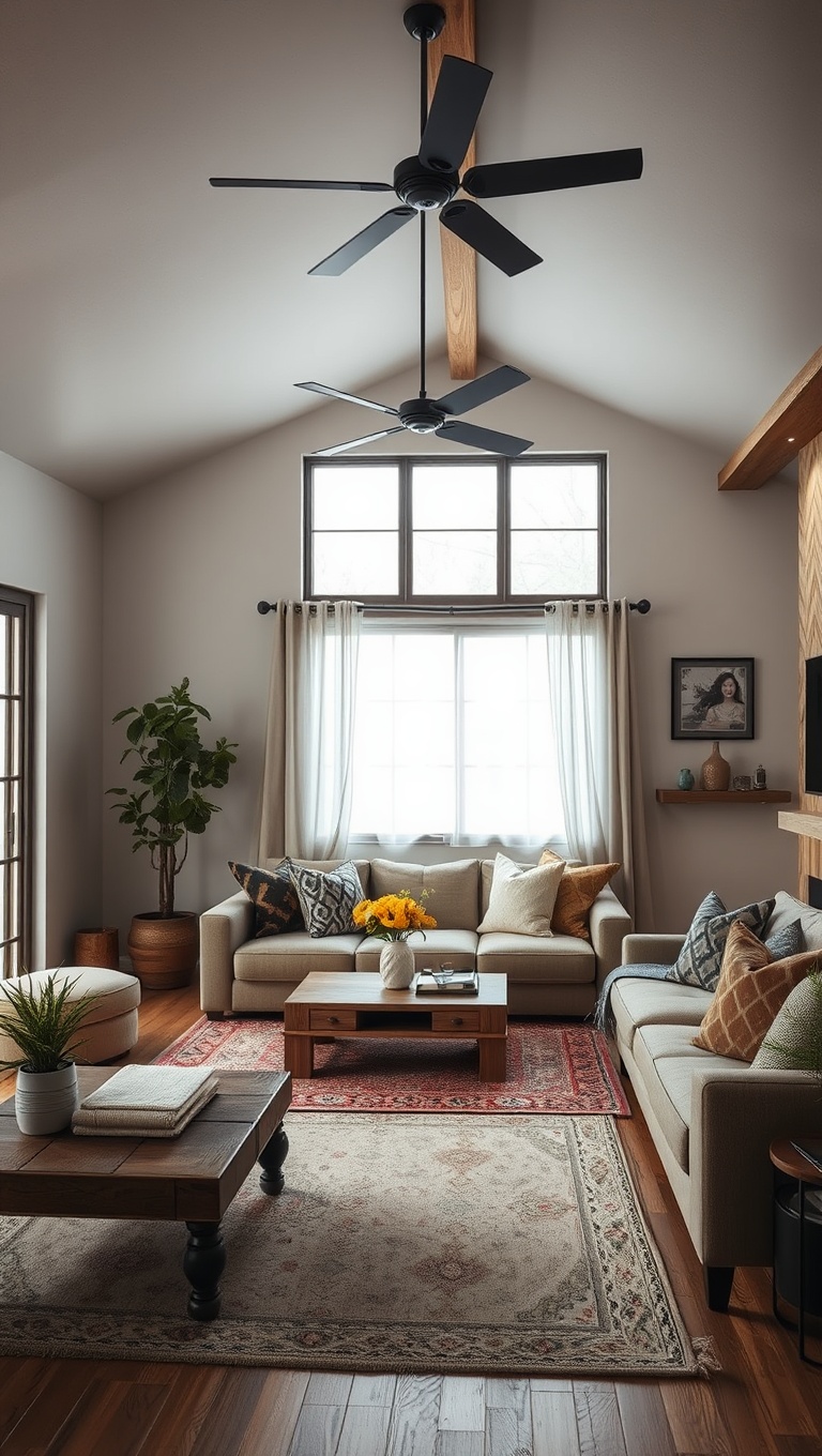 20 Gorgeous Ideas for a Rustic Modern Living Room - 16. Invest in a Comfy Sofa: Where Comfort Meets Style