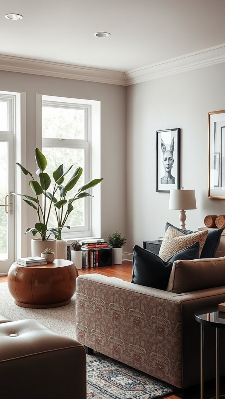 20 Chic Ideas to Elevate Your Neutral Living Room - 5. Cozy Corners: Create a Reading Nook