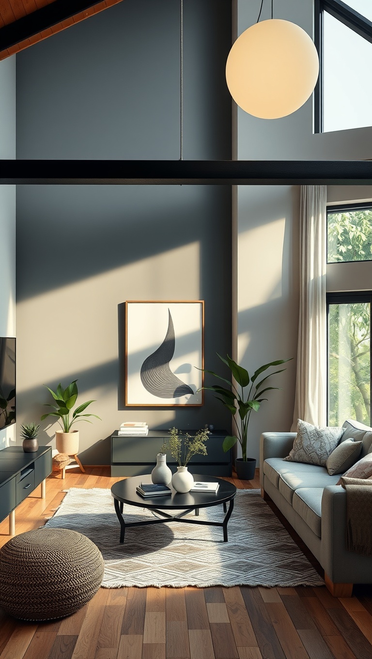 20 Fabulous Ideas for Sustainable Living Room Decor - 9. Sustainable Lighting: Bright Ideas that Save Energy