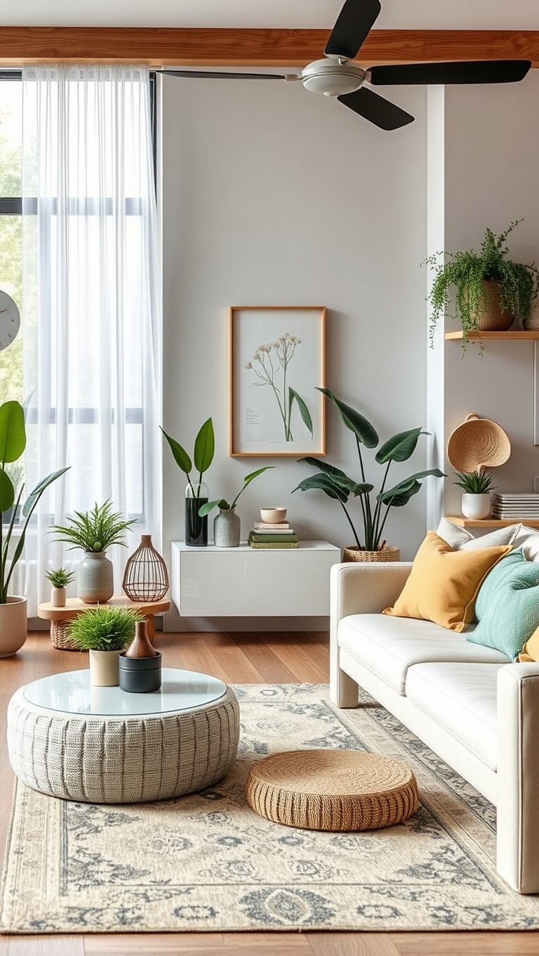 20 Fabulous Ideas for Sustainable Living Room Decor - 15. Water-Saving Decor: Smart Choices for Eco-Conscious Homes