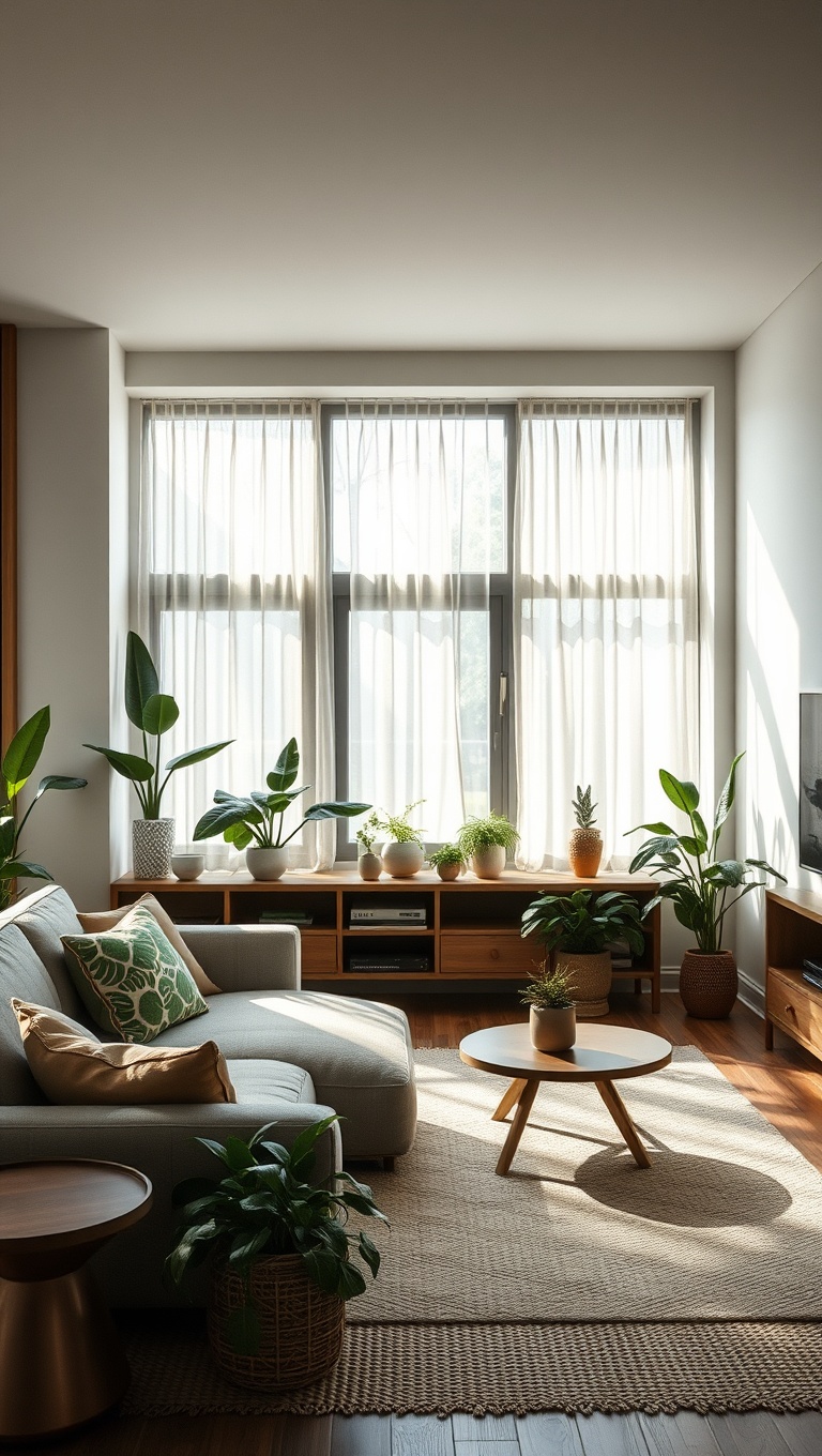 20 Fabulous Ideas for Sustainable Living Room Decor - 5. Biophilic Design: Bring the Outdoors In