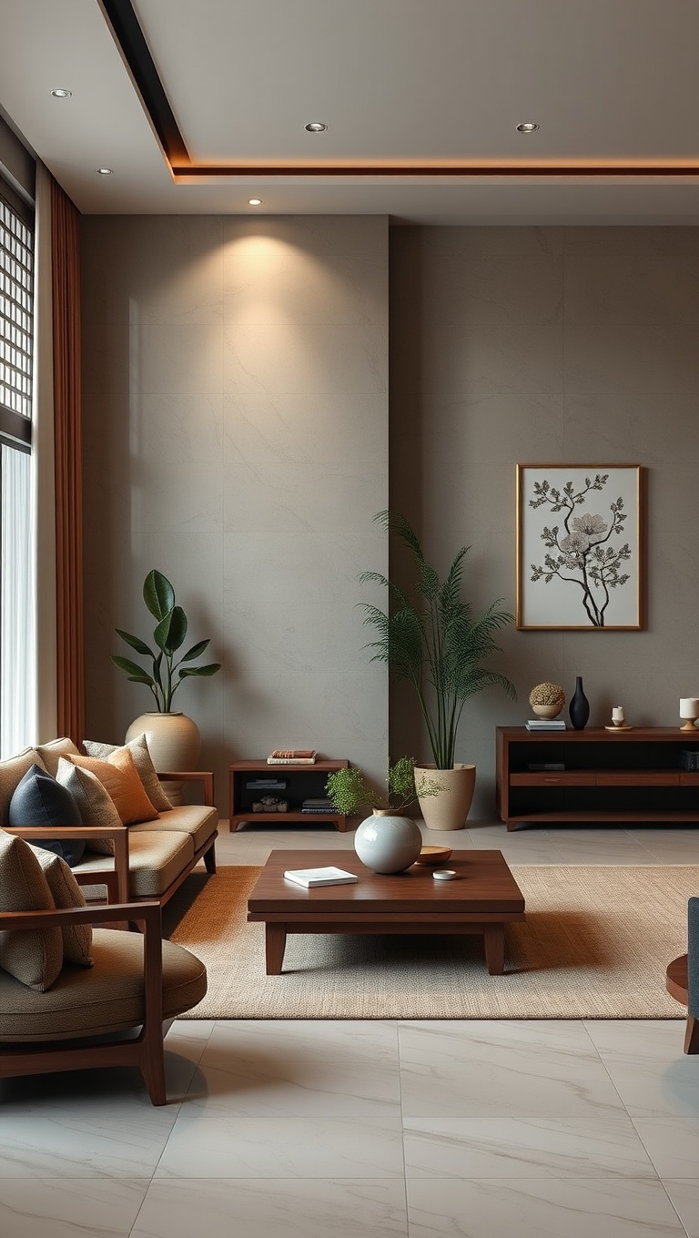 20 Inspiring Ideas for Your Traditional Asian-Inspired Living Room - 14. Floor Seating: Casual and Comfortable