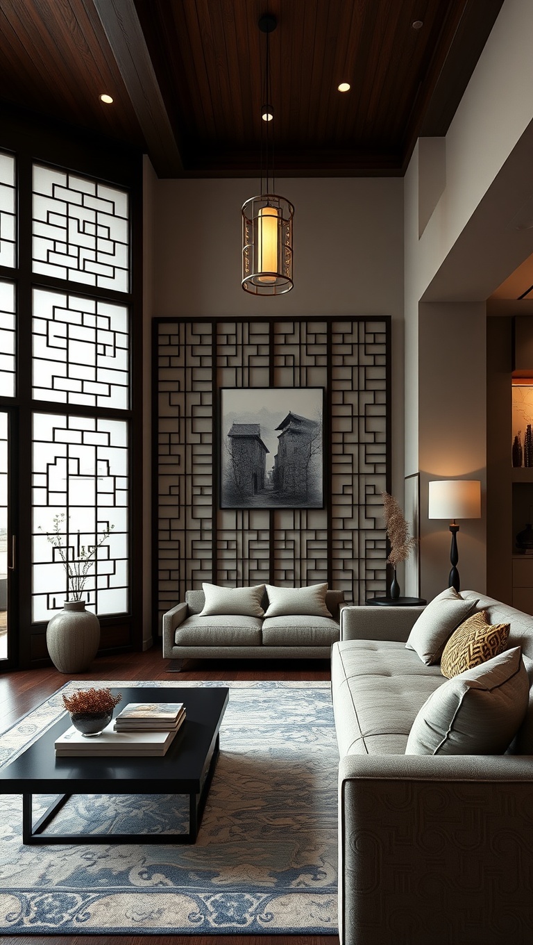 20 Inspiring Ideas for Your Traditional Asian-Inspired Living Room - 1. Elegant Shoji Screens: Create Privacy with Style