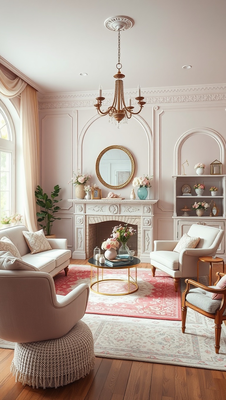 20 Enchanting Ideas for a Whimsical Fairy Tale Living Room - 1. Dreamy Pastel Color Palettes